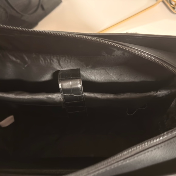BEIS Large Work Tote Black Croc Bag - Picture 2 of 8